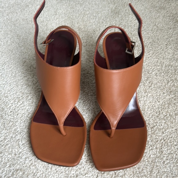 Staud Alex leather wedge sandals - Picture 4 of 12
